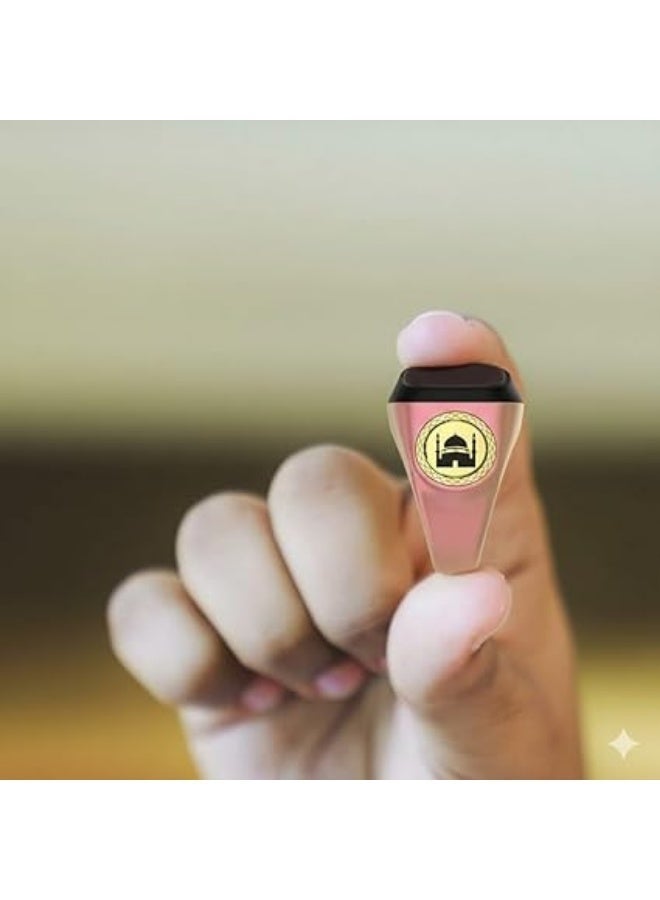 Smart electronic ring for tasbih designed to meet the needs of Muslims for tasbih reminders and prayer times. - Image 4